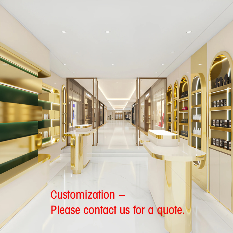 Luxury Skincare Shop - カスタム高級ブティック香水什器とスキンケア陳列家具、カスタムコスメショップ装飾プロジェクト