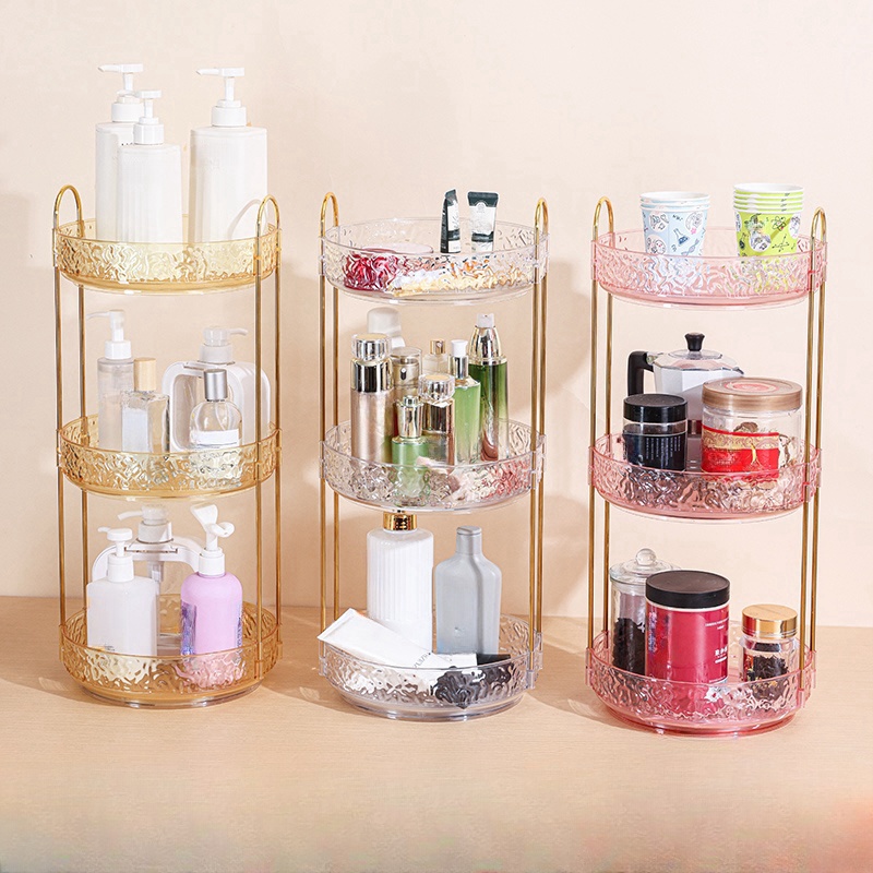Luxury Skincare And Makeup Brands - 化粧品収納ボックス,回転式デスクトップ,ハイエンドメイク,ブラシチューブ,口紅化粧品,化粧台,1個