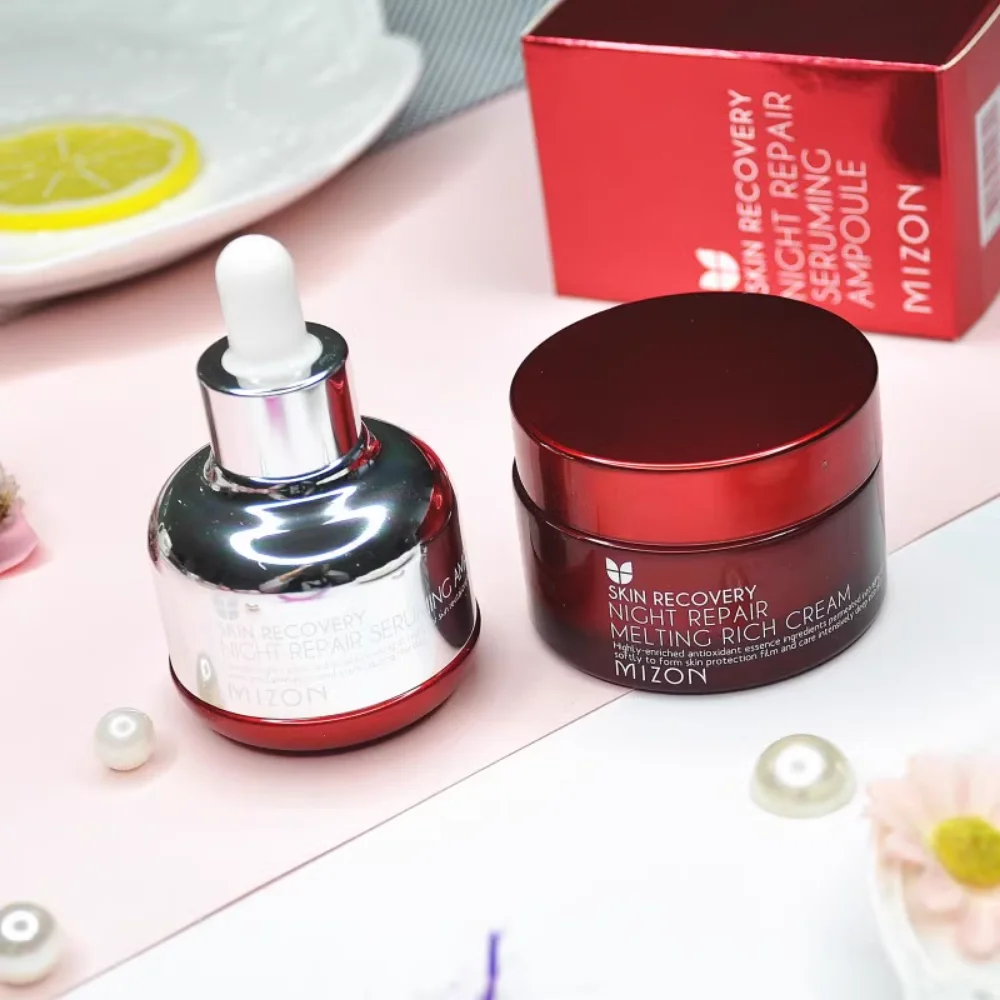 韓国 Mizon スキンリカバリーナイトリペアメルティングリ - Luxury Skincare Serum のレビューと価格