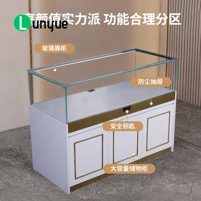デザインショールーム用木製ディスプレイキャビネット、ライトラ - Luxury Skincare Display のレビューと価格