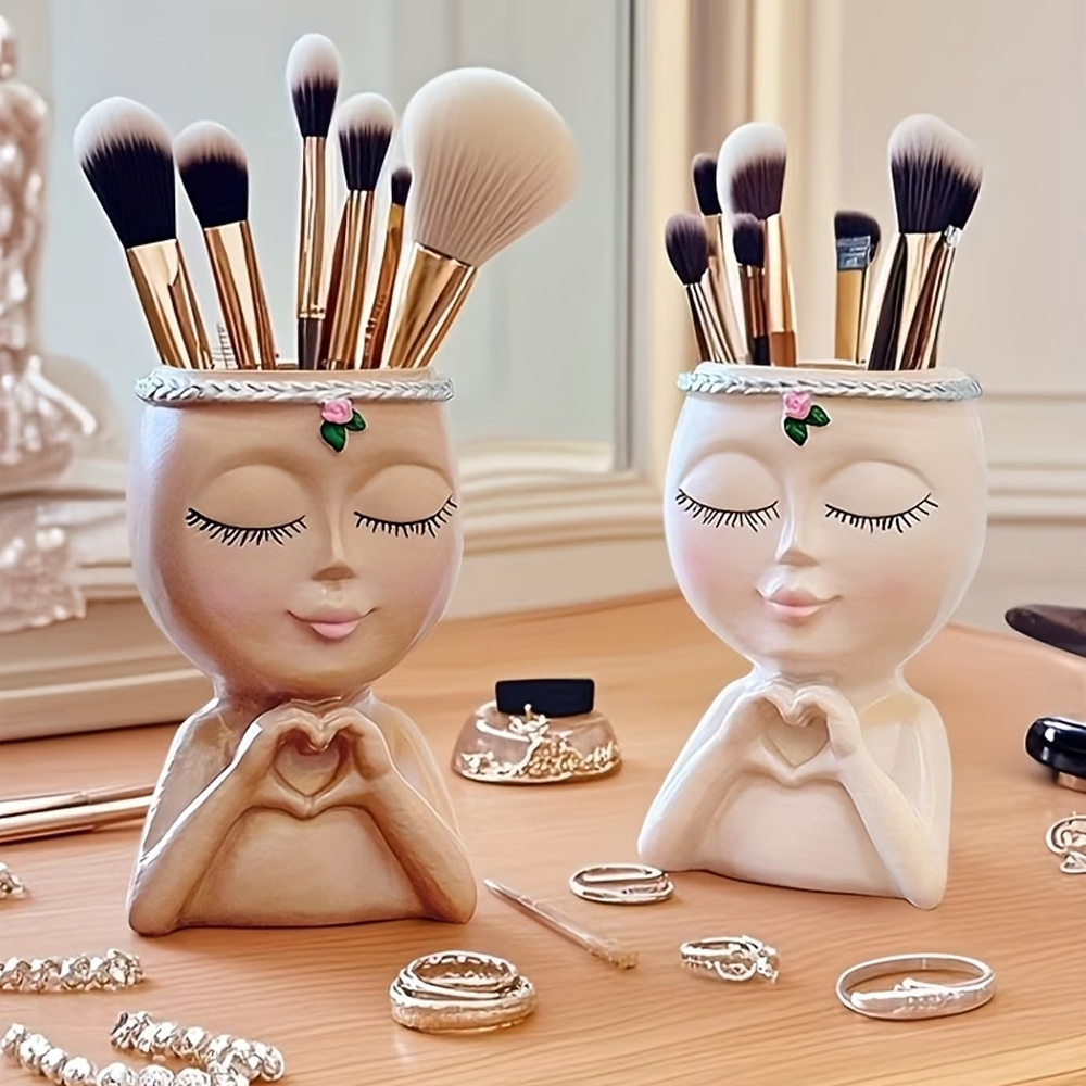 1ピースメイクアップブラシと眉毛ブラシ収納ラック、樹脂製、豪 - Luxury Skincare And Makeup Brands のレビューと価格